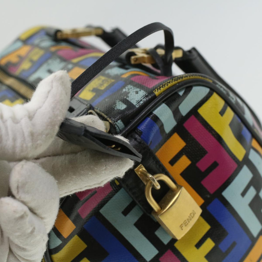 FENDI Zucca Canvas Hand Bag Multicolor 33276