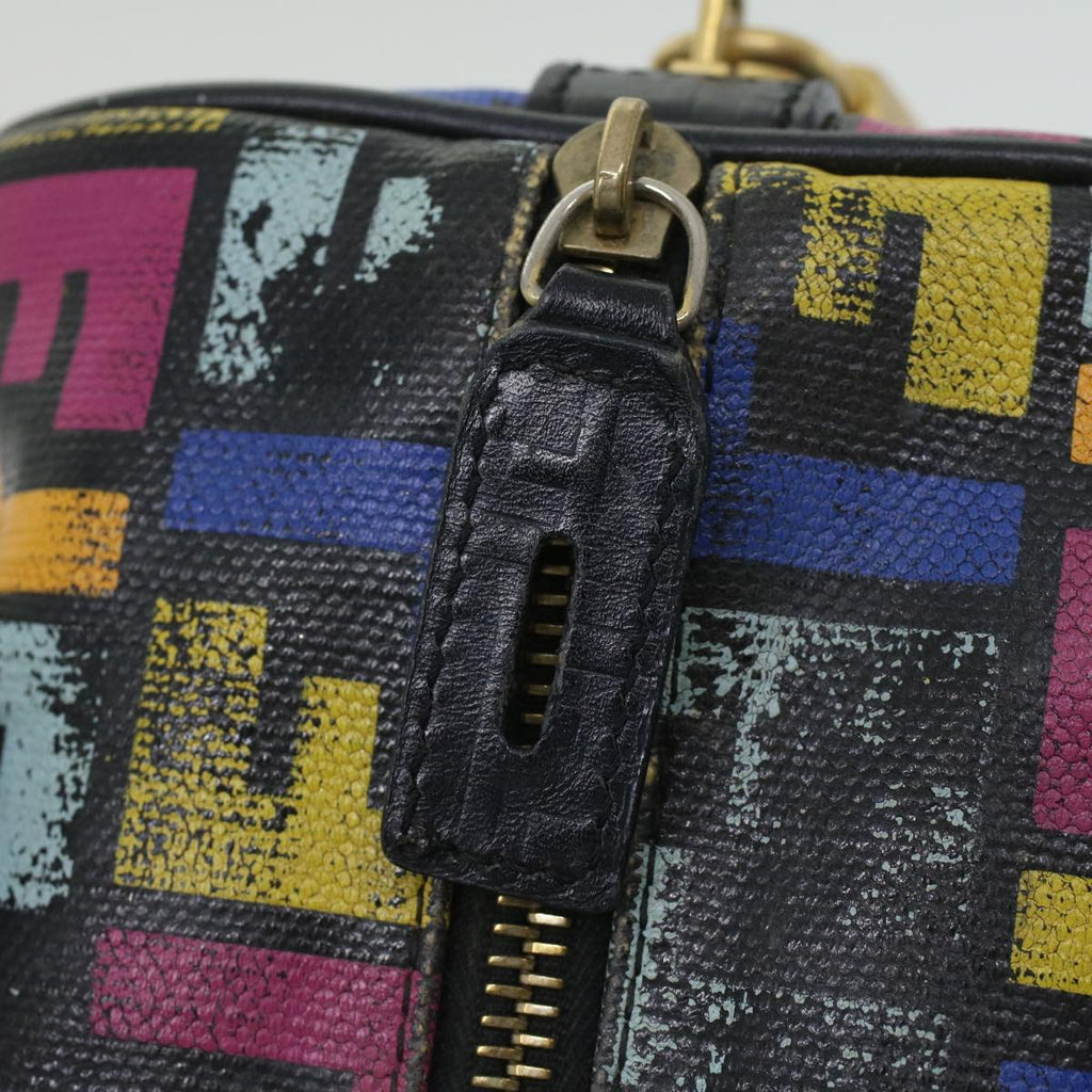 FENDI Zucca Canvas Hand Bag Multicolor 33276