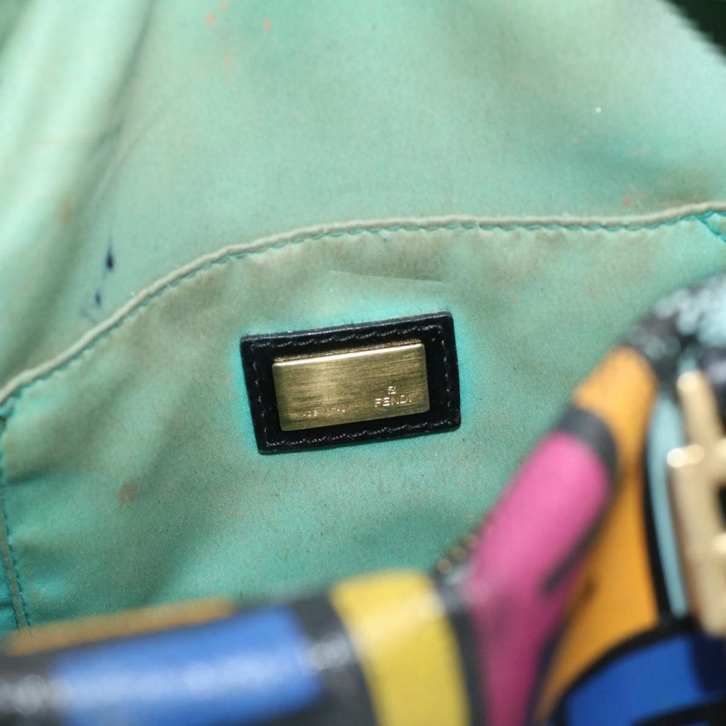 FENDI Zucca Canvas Hand Bag Multicolor 33276
