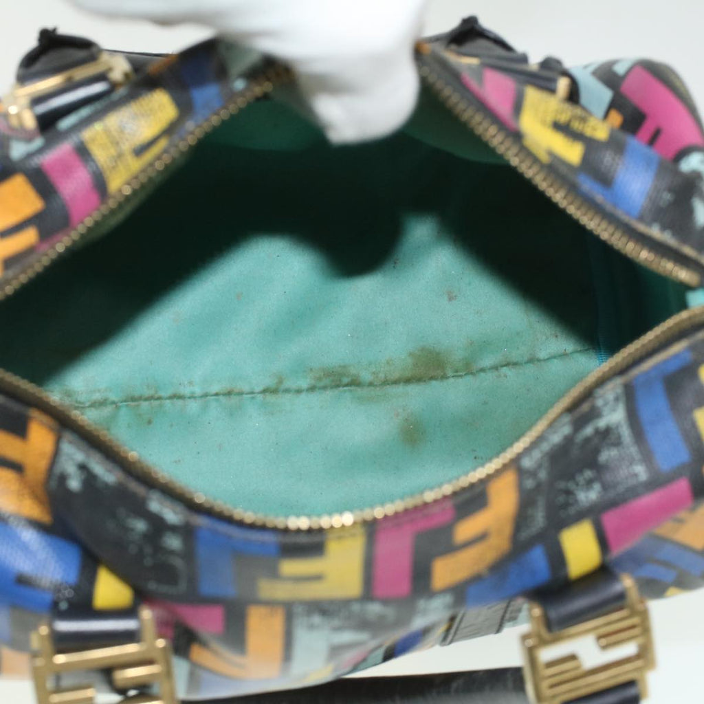 FENDI Zucca Canvas Hand Bag Multicolor 33276