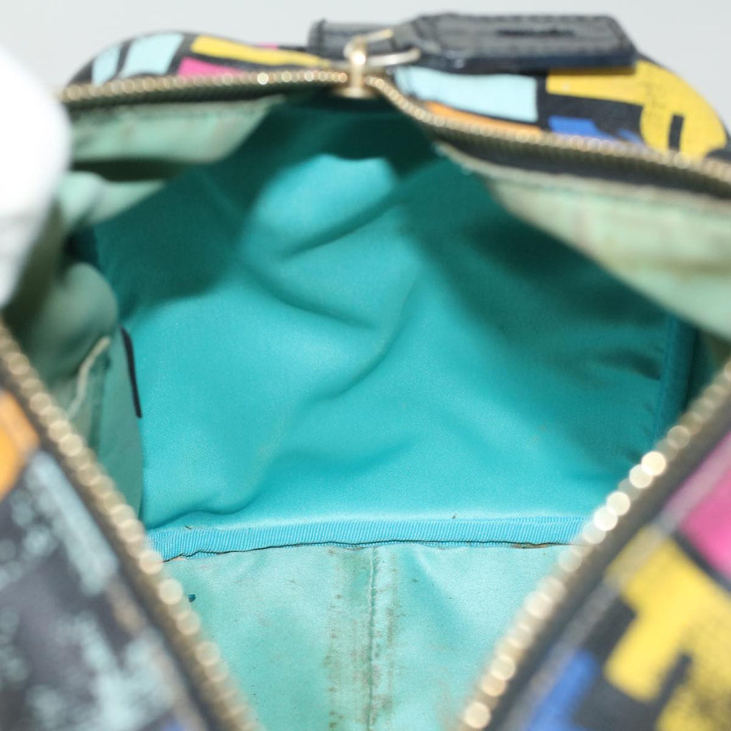 FENDI Zucca Canvas Hand Bag Multicolor 33276