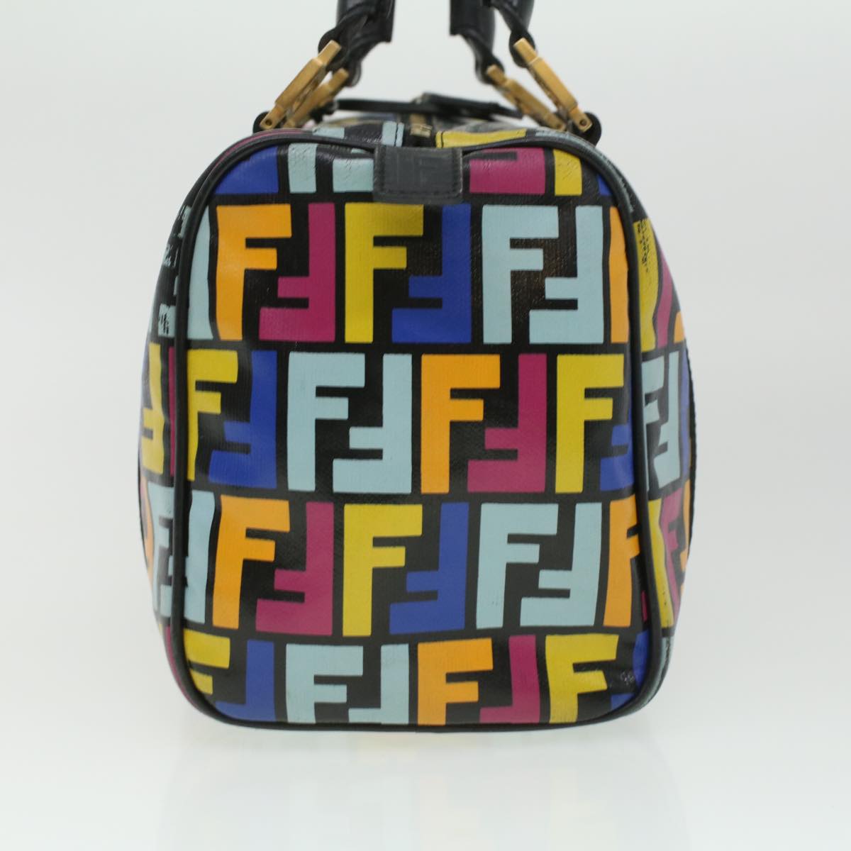 FENDI Zucca Canvas Hand Bag Multicolor 33276