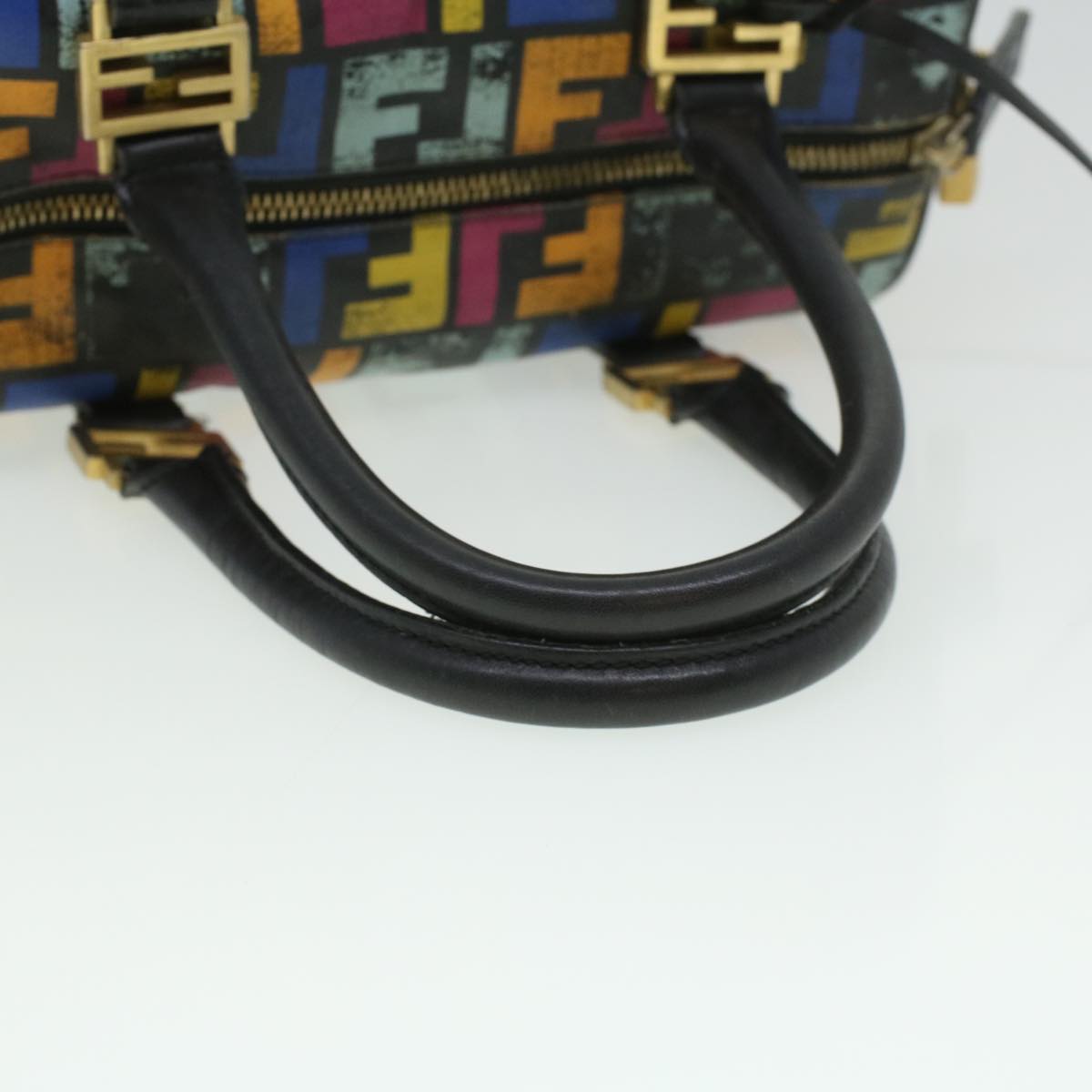 FENDI Zucca Canvas Hand Bag Multicolor 33276