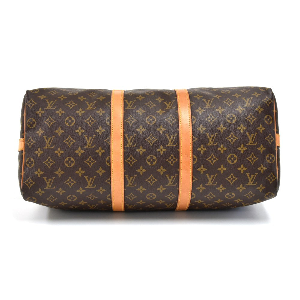 Louis Vuitto Keepall 50 Bandouliere Monogram Canvas Duffel Bag