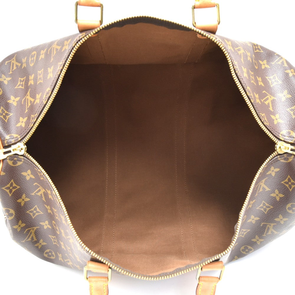 Louis Vuitto Keepall 50 Bandouliere Monogram Canvas Duffel Bag