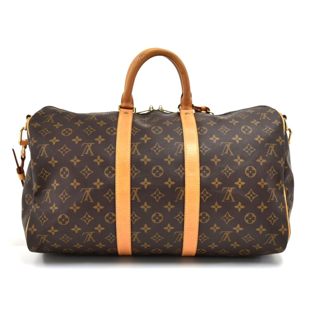 Louis Vuitto Keepall 45 Bandouliere Monogram Canvas Duffel Bag