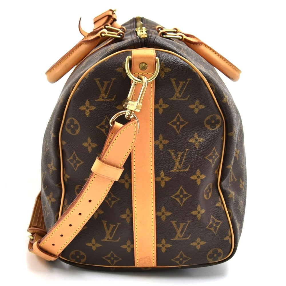 Louis Vuitto Keepall 45 Bandouliere Monogram Canvas Duffel Bag