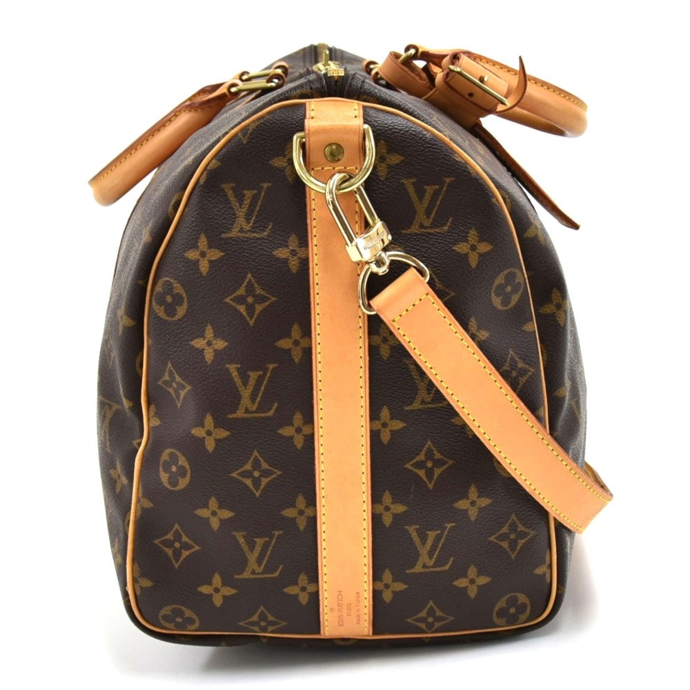 Louis Vuitto Keepall 45 Bandouliere Monogram Canvas Duffel Bag