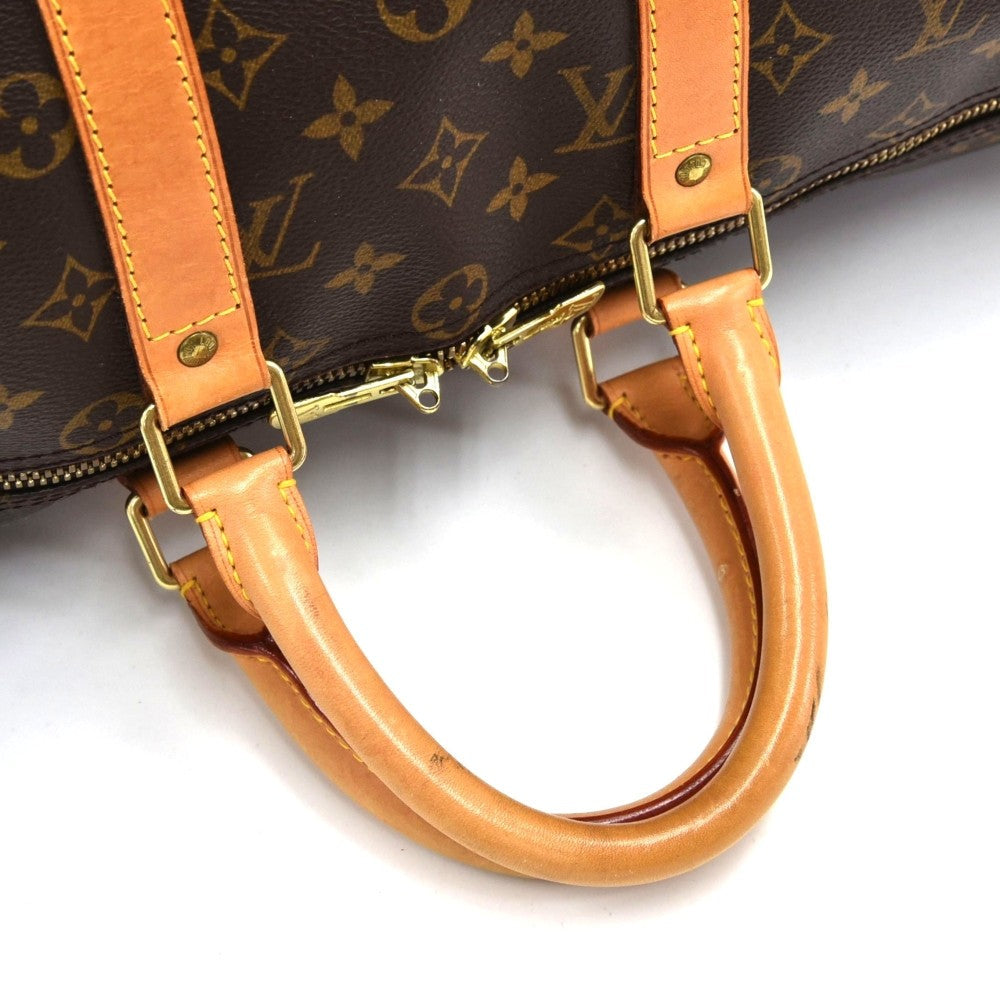 Louis Vuitto Keepall 45 Bandouliere Monogram Canvas Duffel Bag