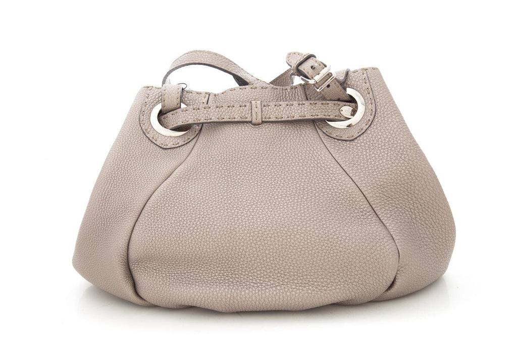 Fendi Taupe Leather Handbag