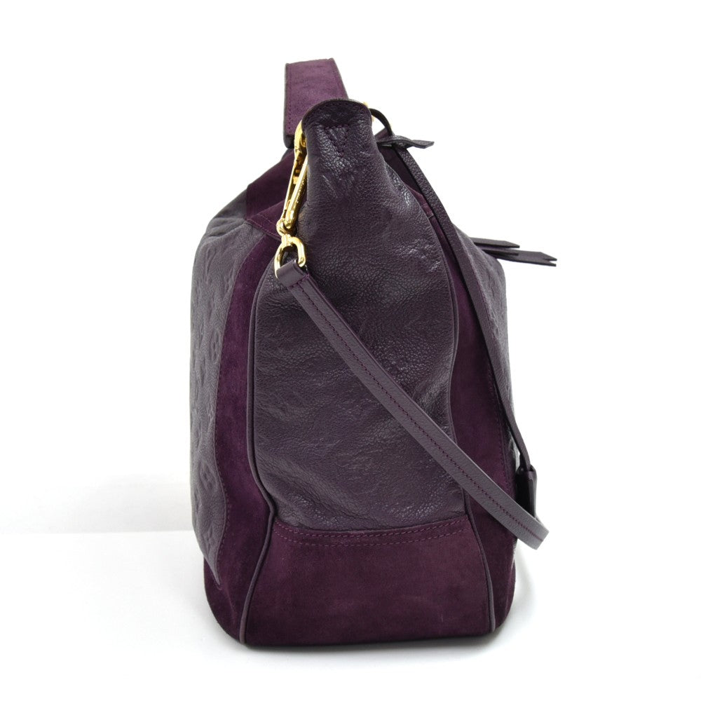 Louis Vuitto Audacieuse MM Monogram Empreinte Leather and Suede Bag