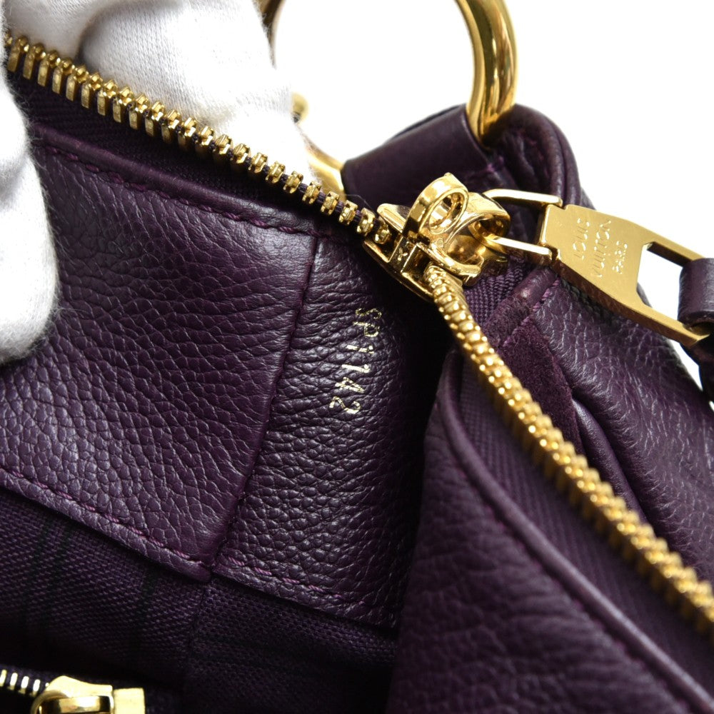 Louis Vuitto Audacieuse MM Monogram Empreinte Leather and Suede Bag