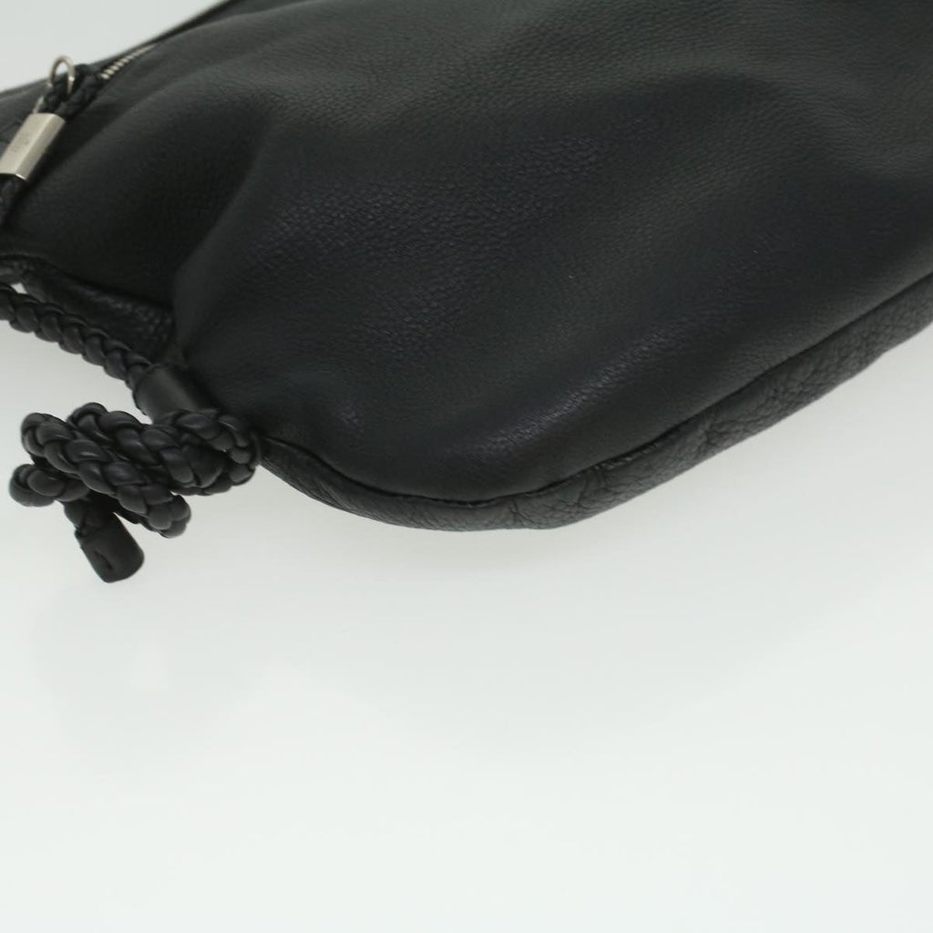 GUCCI Interlocking Shoulder Bag Leather Black 268244 33887