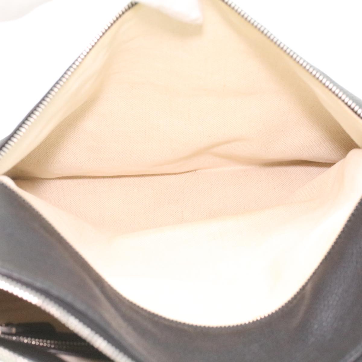 GUCCI Interlocking Shoulder Bag Leather Black 268244 33887