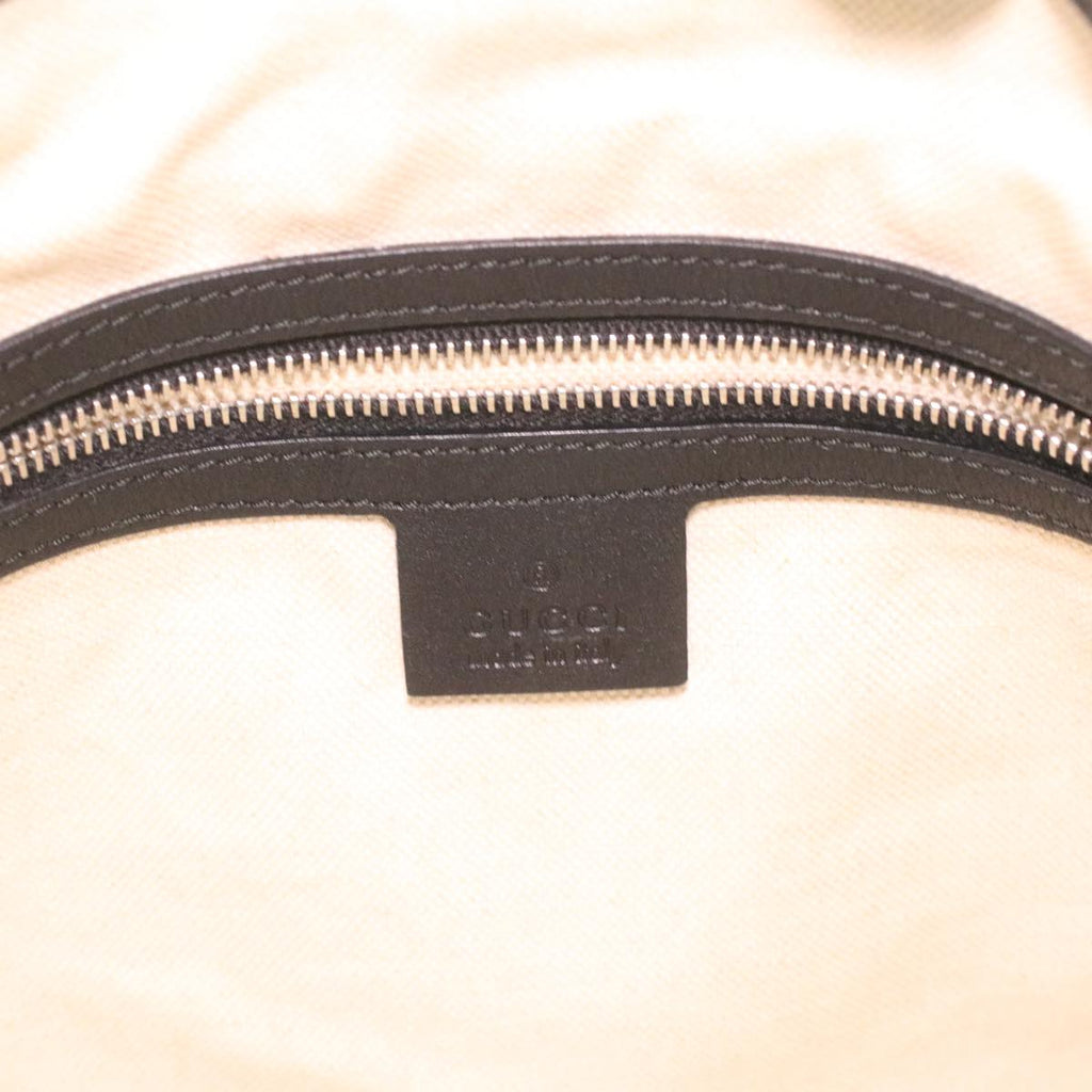 GUCCI Interlocking Shoulder Bag Leather Black 268244 33887