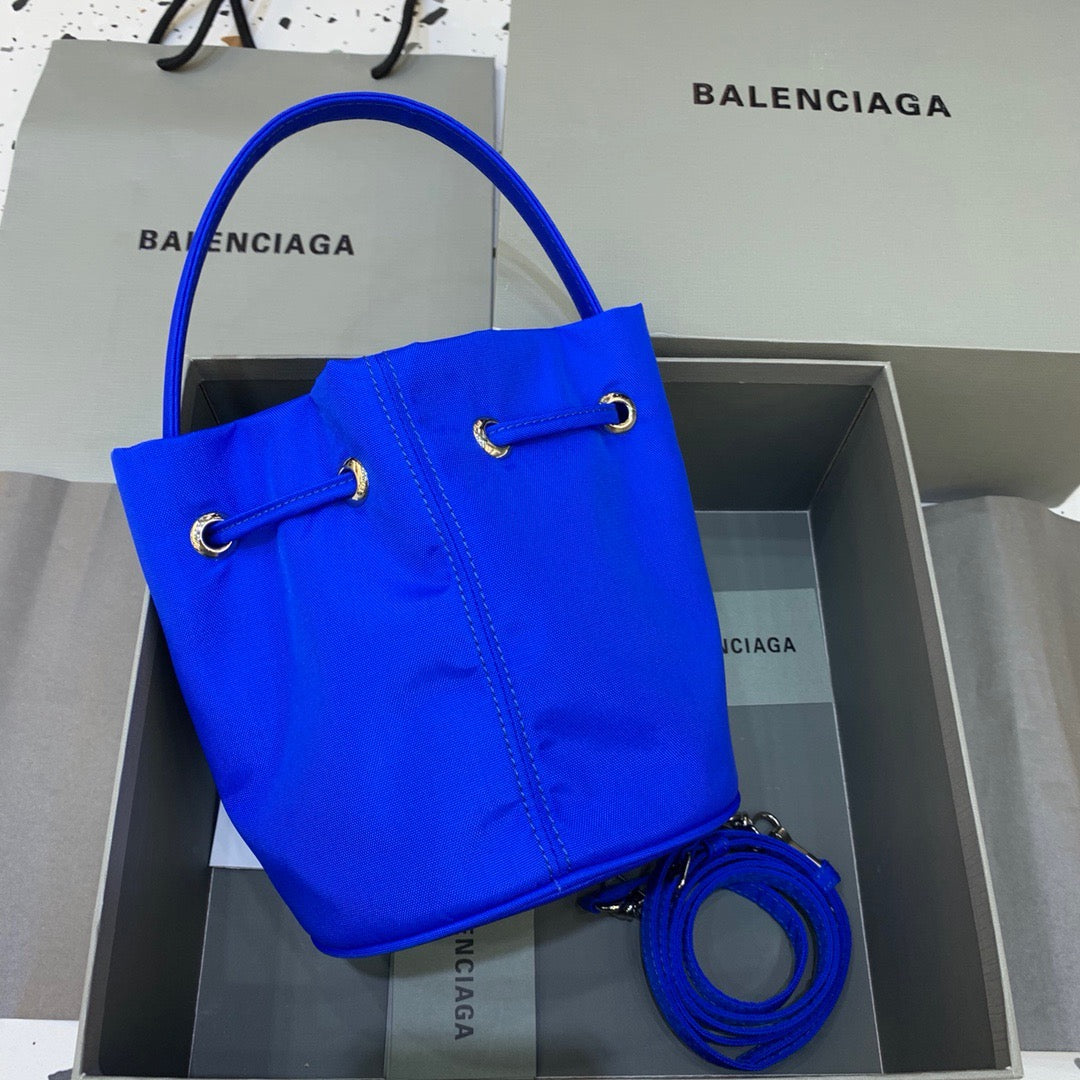 Balen Le Cagole MeGLAMIum Bucket Bag In Blue, For Women,  Bags 11.8in/30cm