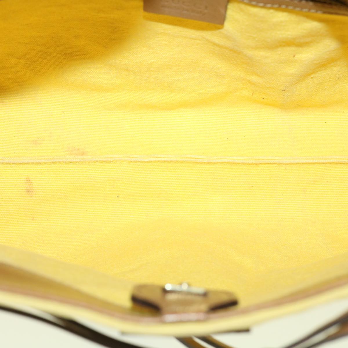 GUCCI Bamboo Shoulder Bag Canvas Yellow 33904