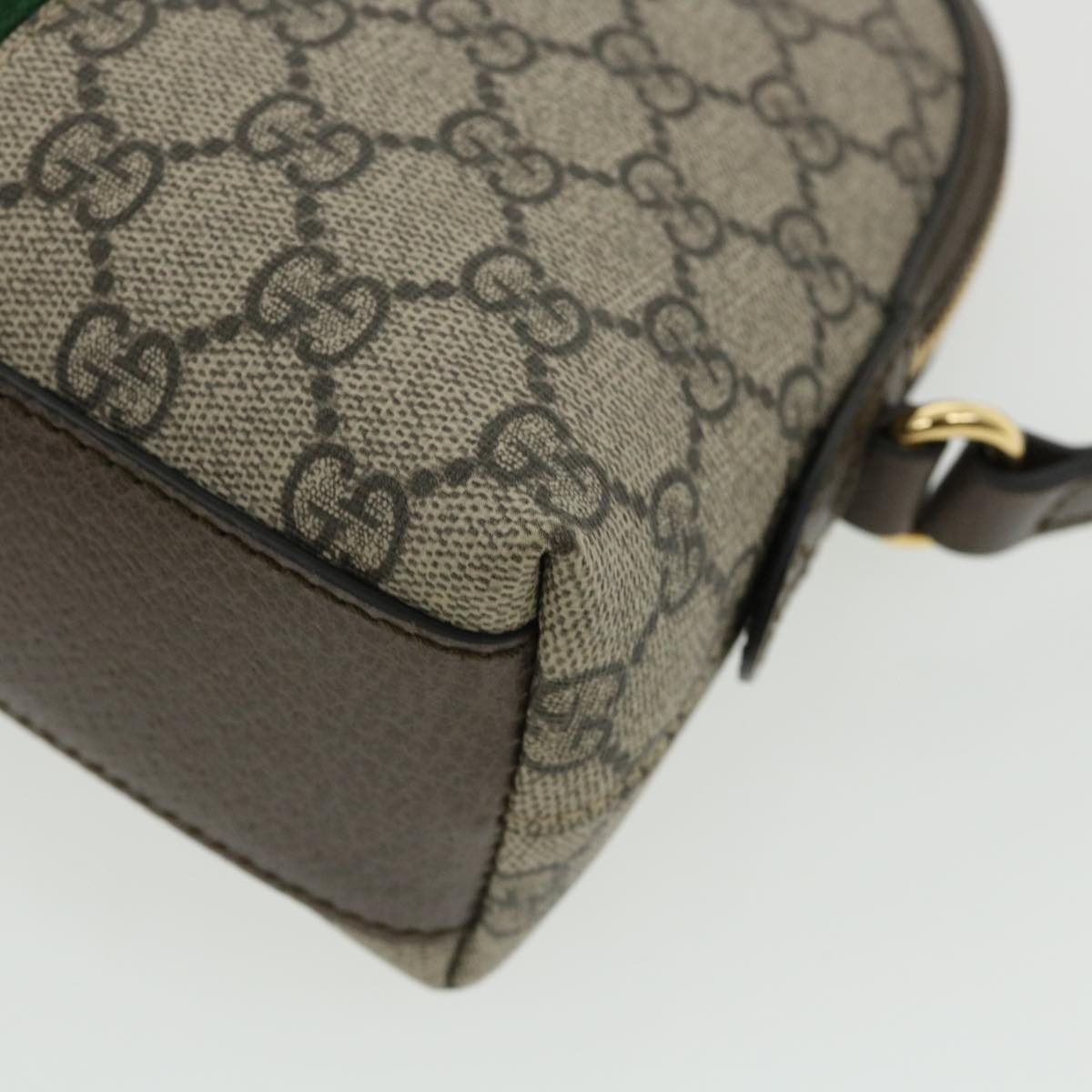 GUCCI GG Supreme Web Sherry Line Ofidia Shoulder Bag Beige Red 499621 33921A
