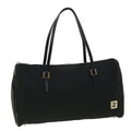 FENDI Zucchino Canvas Hand Bag Black 33935