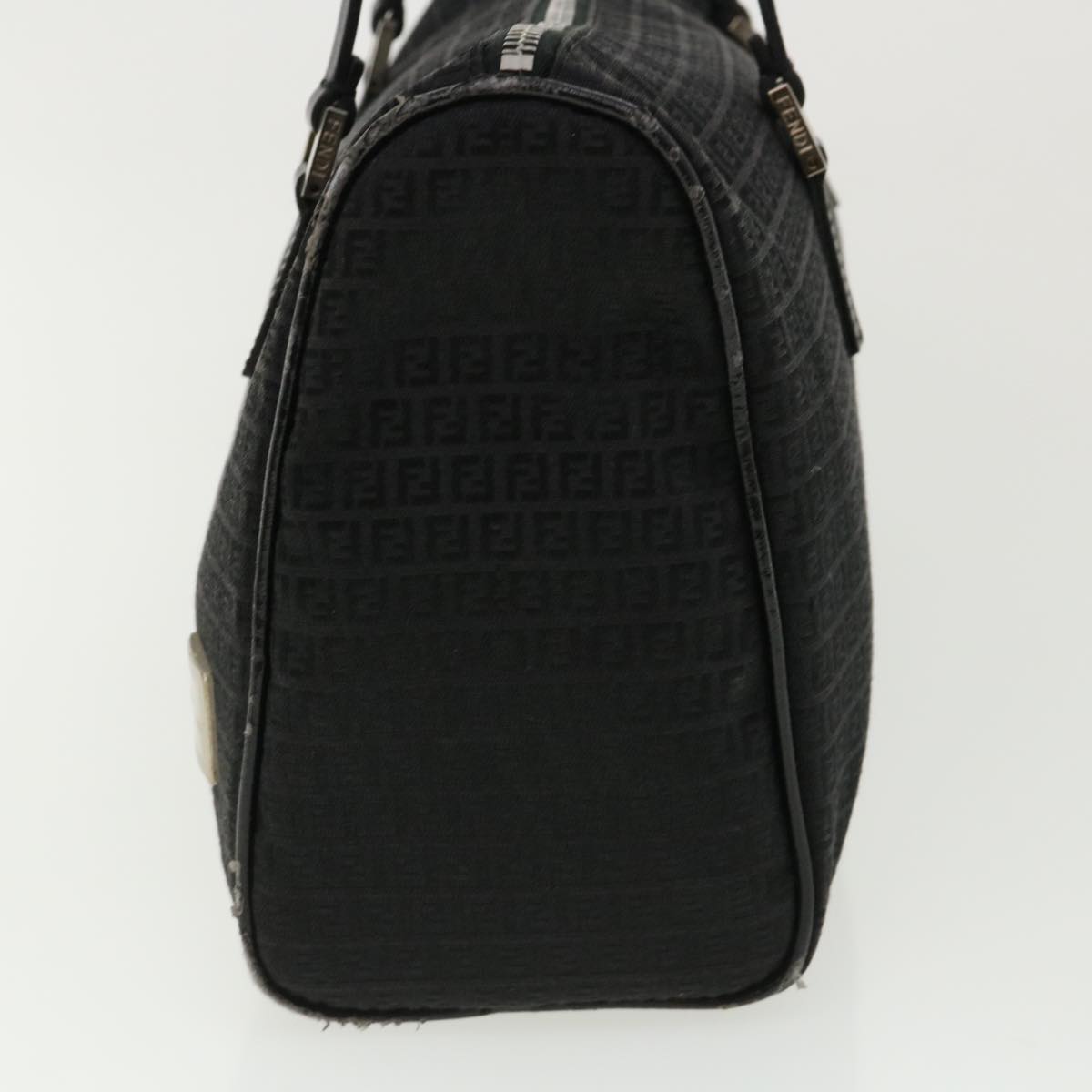 FENDI Zucchino Canvas Hand Bag Black 33935