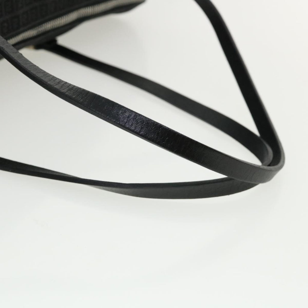 FENDI Zucchino Canvas Hand Bag Black 33935