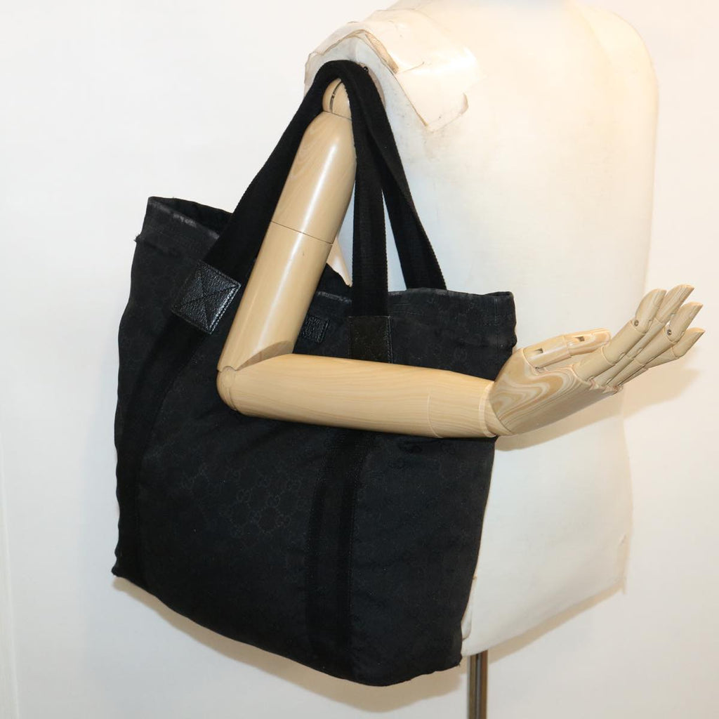GUCCI GG Canvas Hand Bag Black 33937