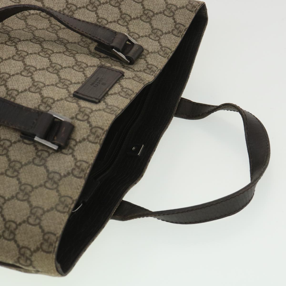 GUCCI GG Supreme Hand Bag Beige 33991