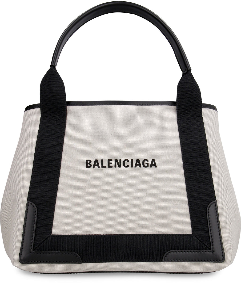 Navy Cabas Small Tote Bag