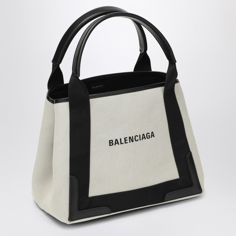 Balenciaga Cabas Bag Small Cream Cotton Canvas Women