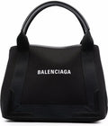 Navy Small Cabas Bag
