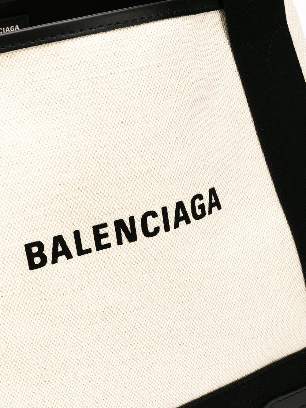 Navy Cabas Small Tote Bag