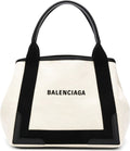 Navy Cabas Small Tote Bag