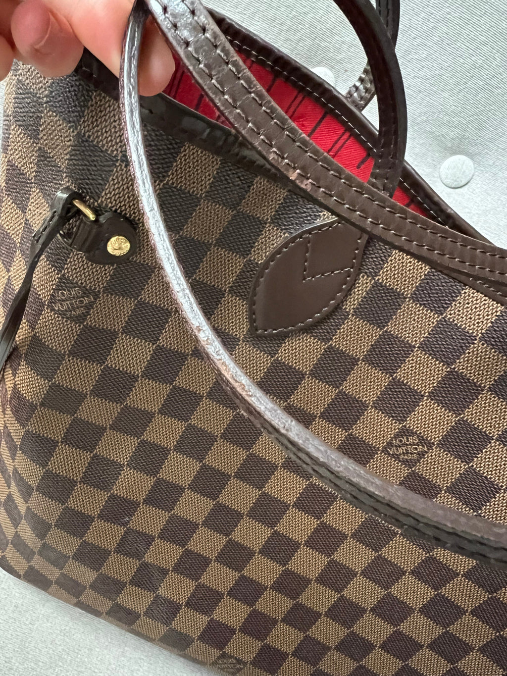 Louis Vuitton Neverfull MM Damier Ebene Cherry Interior (RRP £1410)
