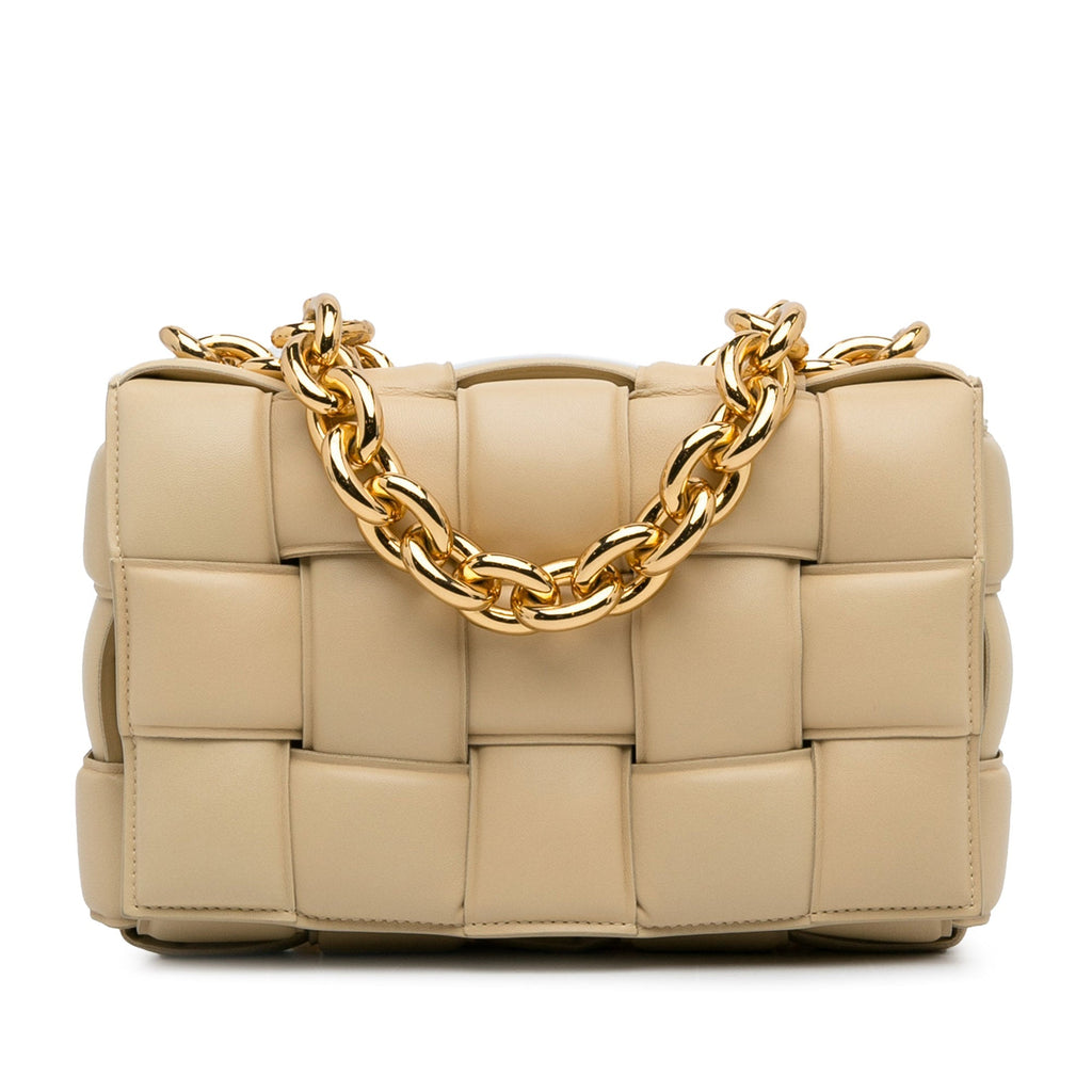Bottega Veneta Padded Chain Cassette Light Brown