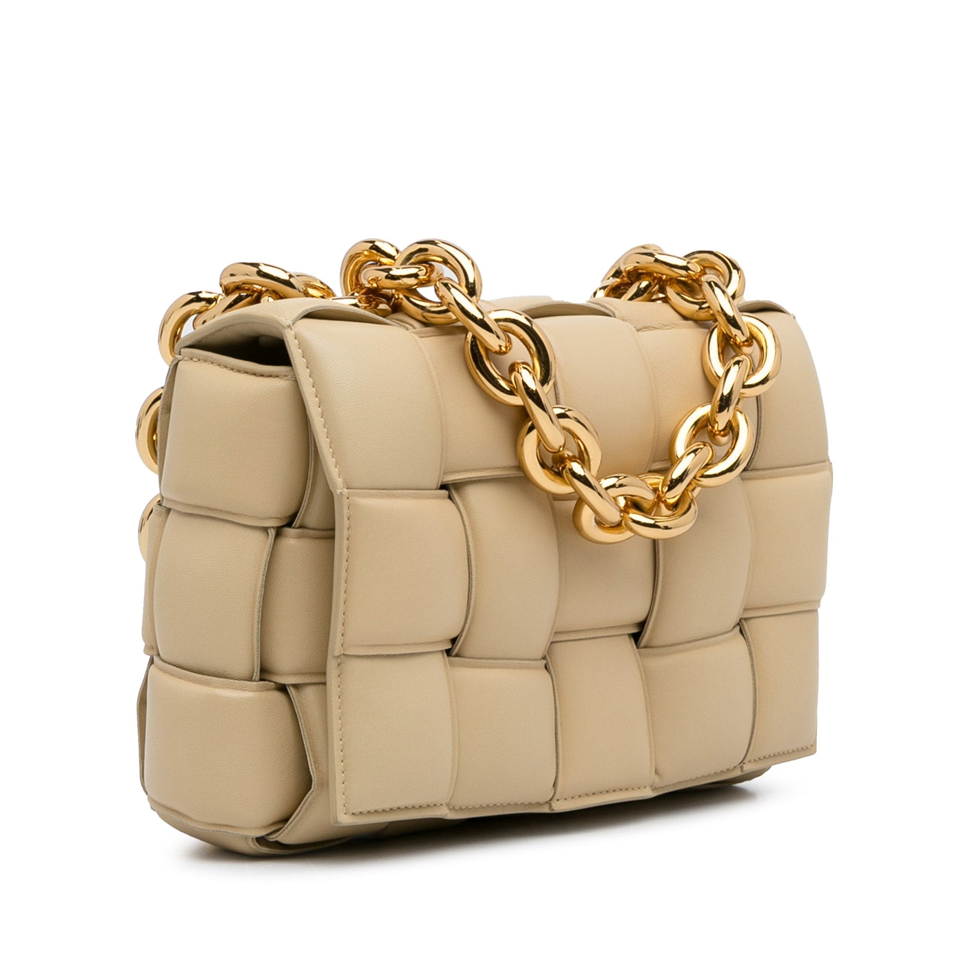 Bottega Veneta Padded Chain Cassette Light Brown