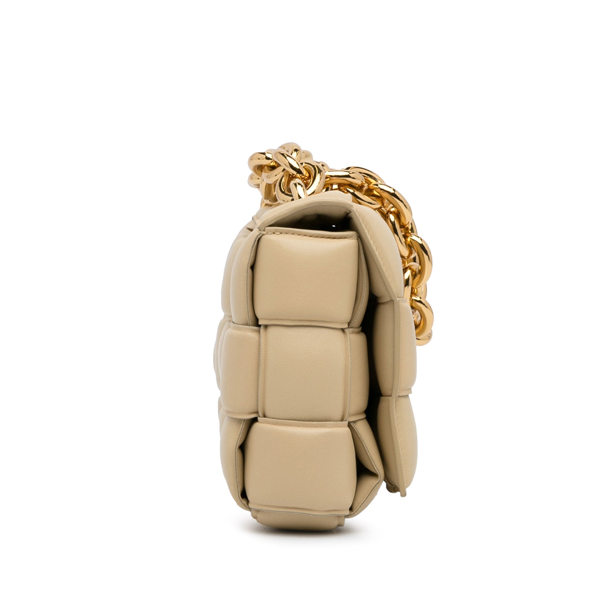 Bottega Veneta Padded Chain Cassette Light Brown