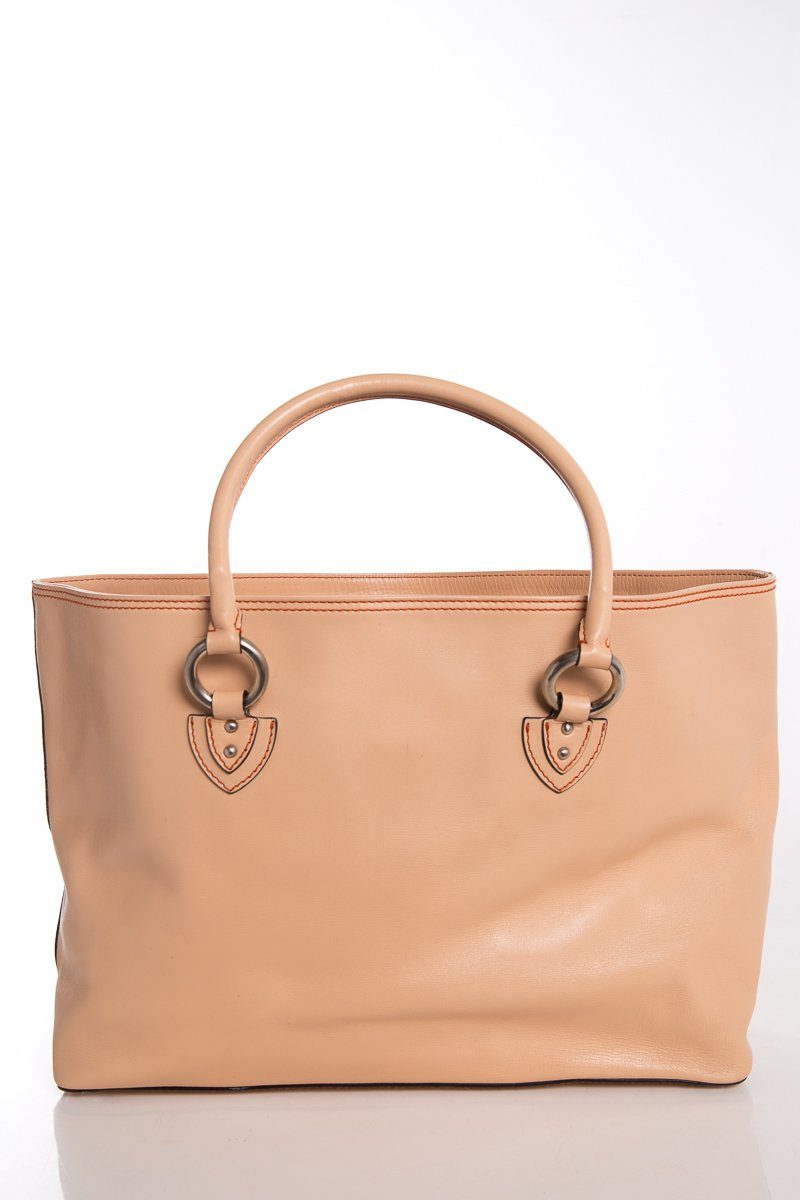 Marc Jacobs Nude Leather Dual Strap Tote