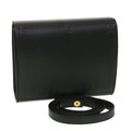 FENDI Shoulder Bag Leather Black 34011