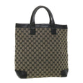GUCCI GG Canvas Hand Bag Navy 1121 34050