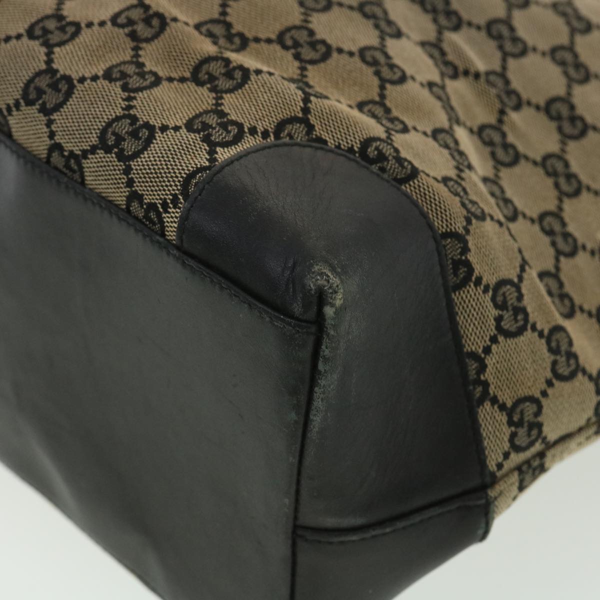 GUCCI GG Canvas Hand Bag Navy 1121 34050