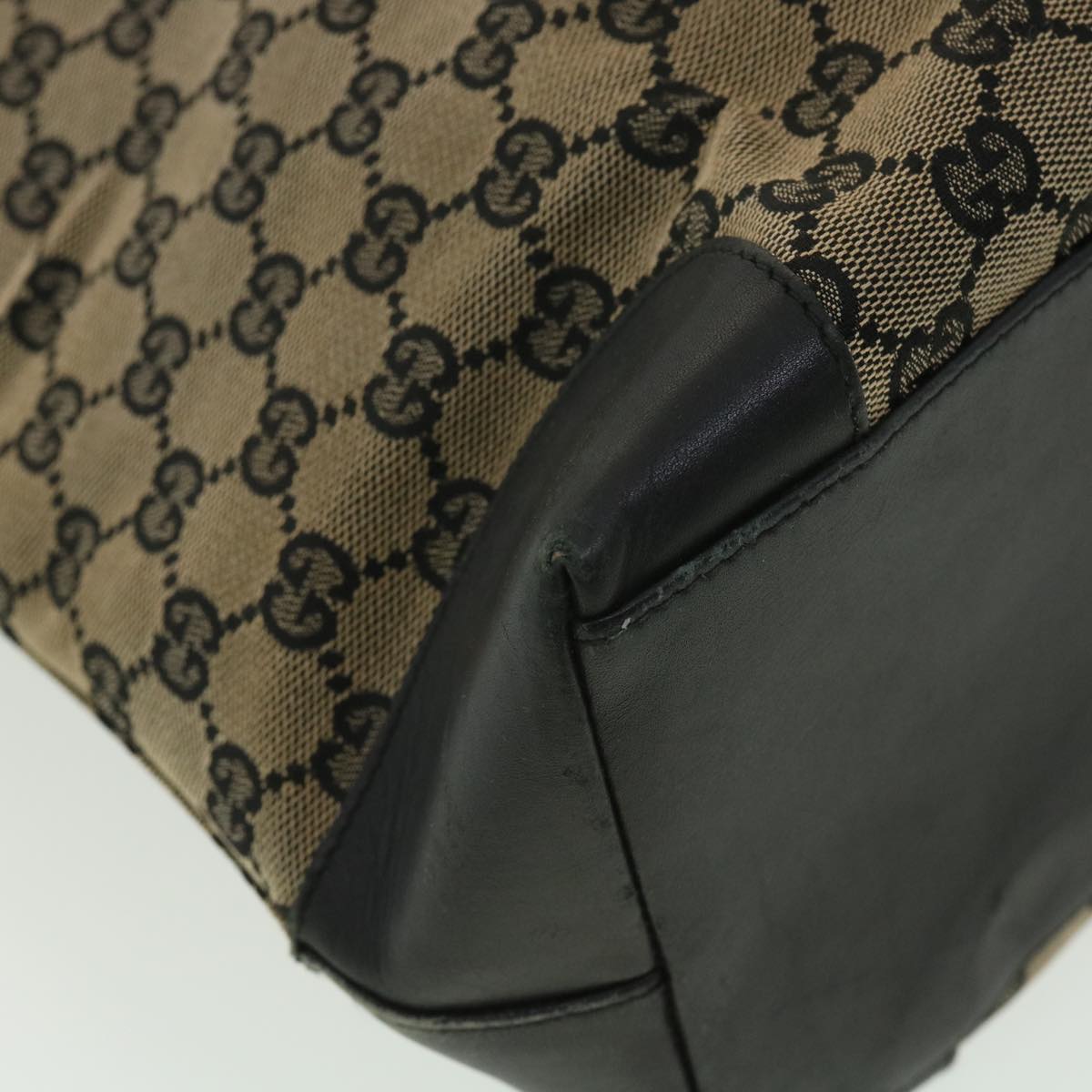 GUCCI GG Canvas Hand Bag Navy 1121 34050