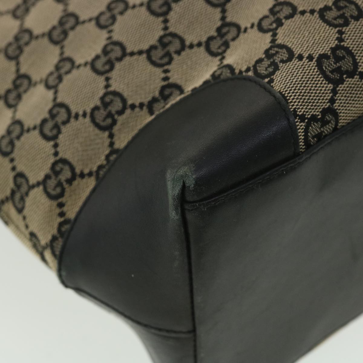 GUCCI GG Canvas Hand Bag Navy 1121 34050