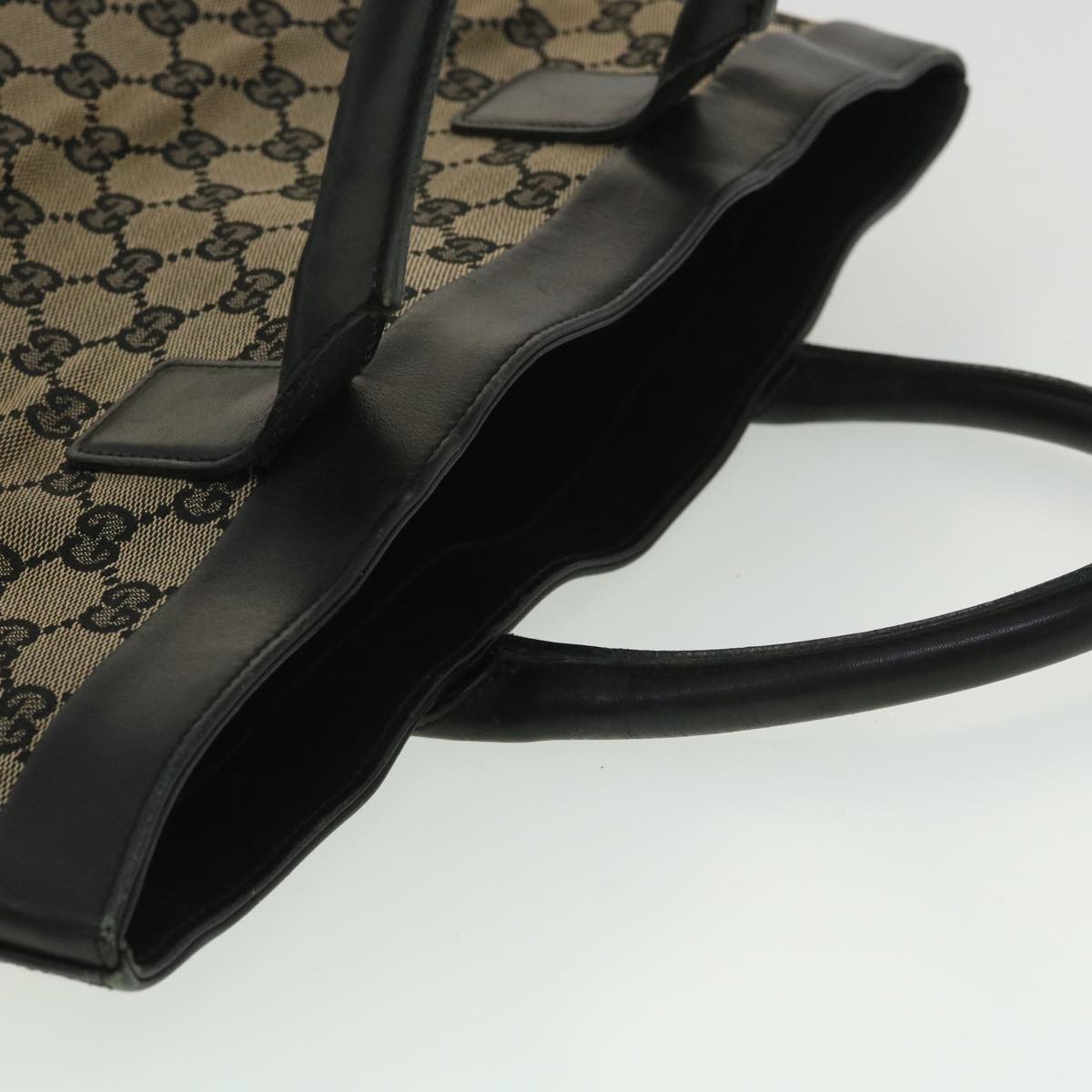 GUCCI GG Canvas Hand Bag Navy 1121 34050