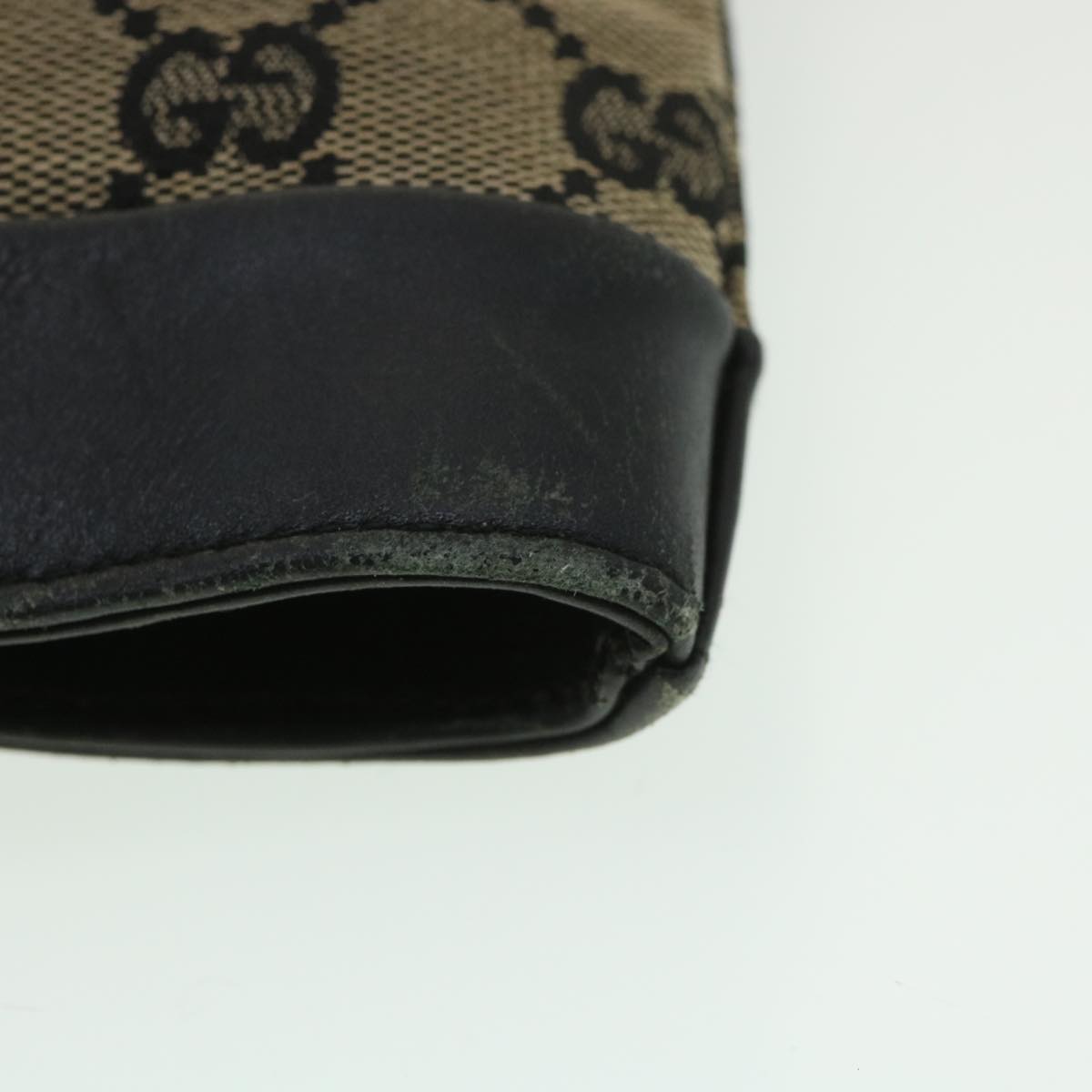 GUCCI GG Canvas Hand Bag Navy 1121 34050