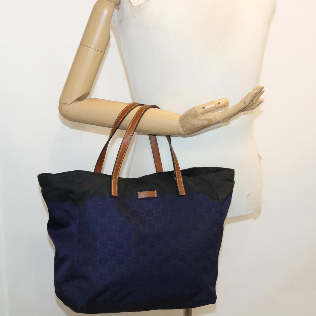 GUCCI GG Canvas Shoulder Bag Nylon Purple 282439 34062