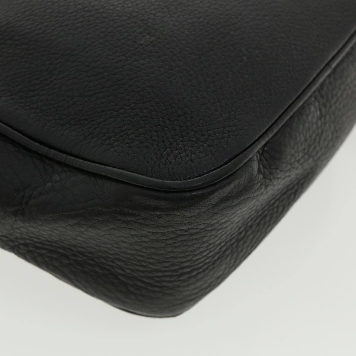 GUCCI Soho Shoulder Bag Leather Black 308364 34091