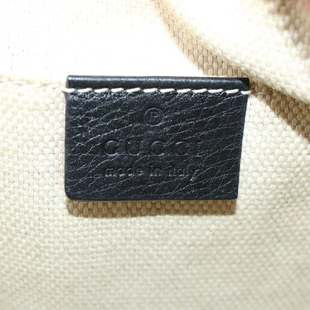 GUCCI Soho Shoulder Bag Leather Black 308364 34091