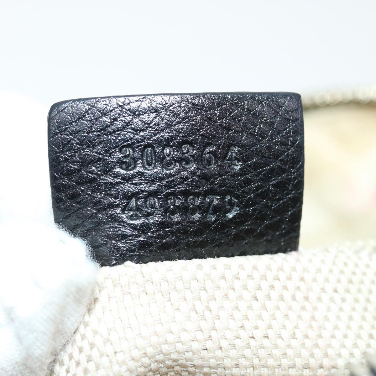 GUCCI Soho Shoulder Bag Leather Black 308364 34091