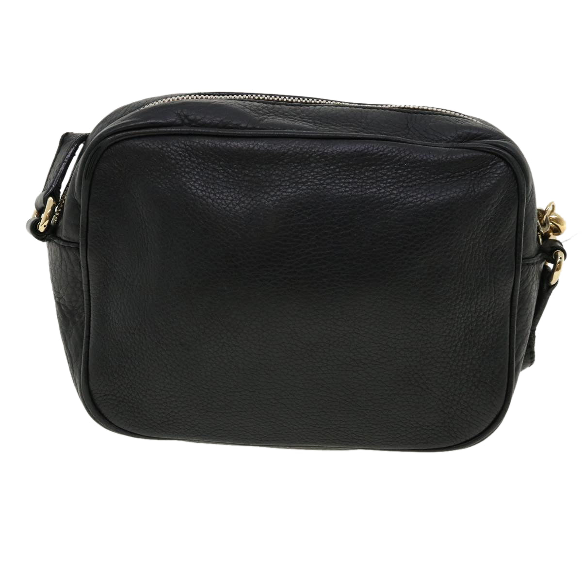 GUCCI Soho Shoulder Bag Leather Black 308364 34091