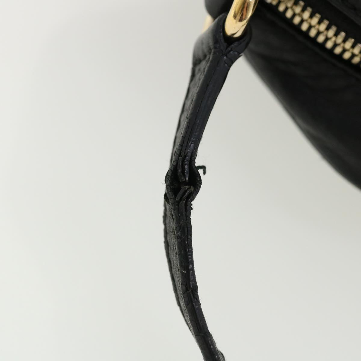 GUCCI Soho Shoulder Bag Leather Black 308364 34091